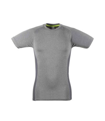 Tombo Mens Slim T-Shirt (Grey Marl/Gray)