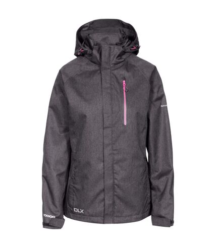 Trespass Womens/Ladies Tiya Waterproof DLX Jacket (Black Marl)