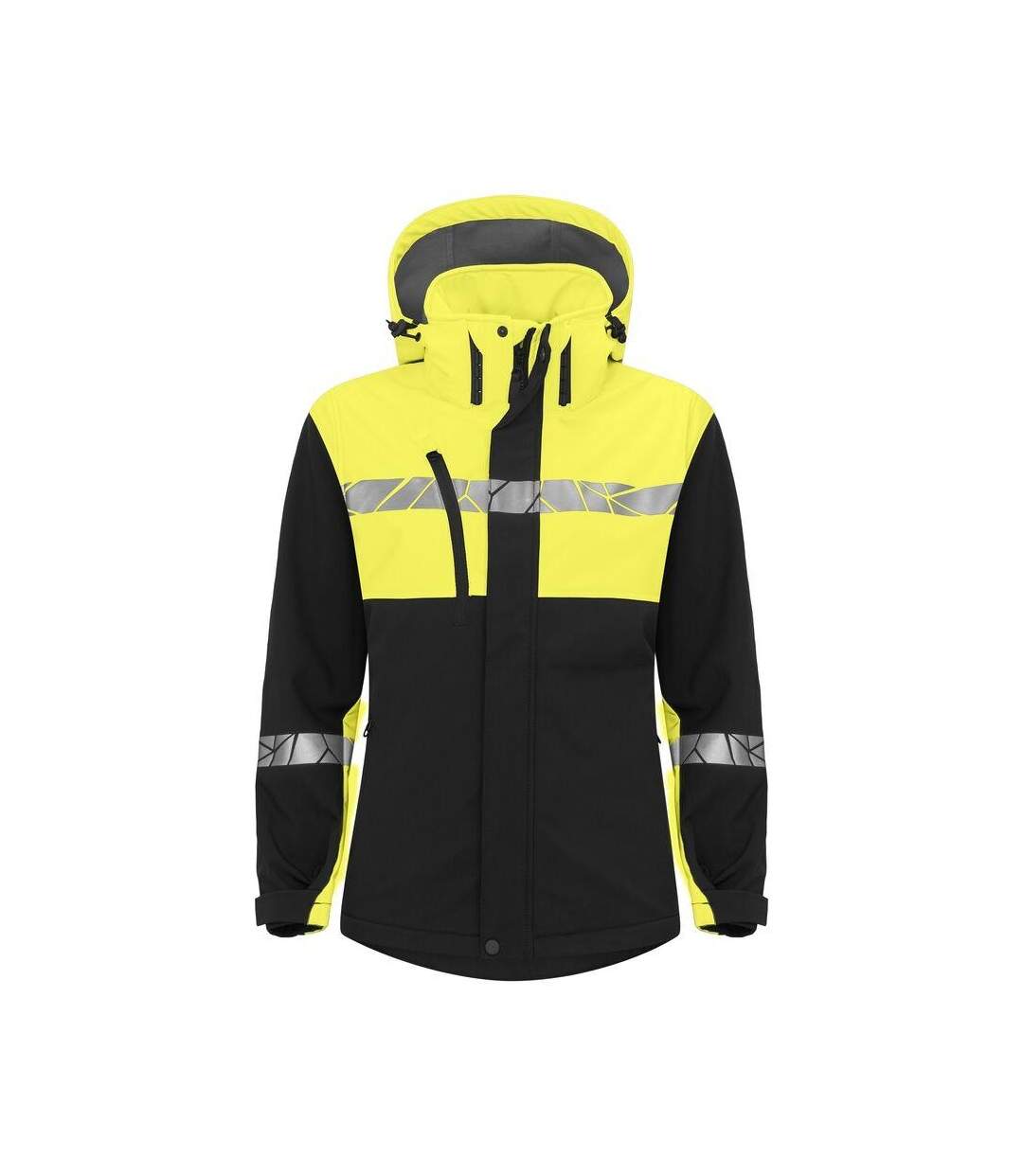 Veste Softshell Progression Femme Noir Jaune Projob-1