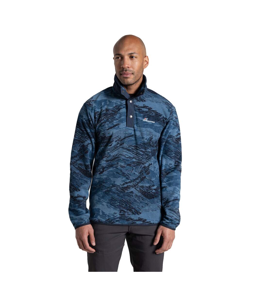 Haut Polaire Motif/style Abstrait Dewlish Homme Bleu Mer Foncé Craghoppers-1