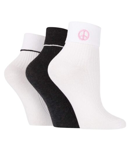 6 Pair Ladies Turn Over Lounge Socks