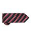 Premier Mens Waffle Stripe Formal Business Tie (Black/Red) (One Size) - UTRW5236-2