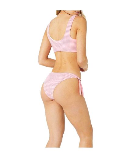 Bas De Maillot De Bain Motif/style À Carreaux Femme Bleu Clair Pieces