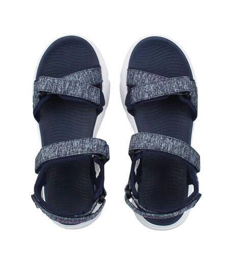 Womens/ladies Strappy 3 Touch Fastening Strap Sandals Navy Slazenger