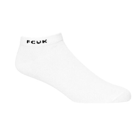 Socquettes homme gris / blanc / noir FCUK