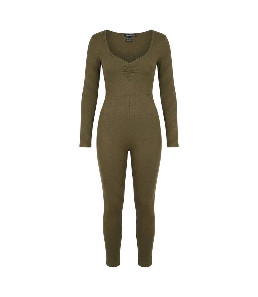 Combinaison Femme Vert Kaki Missy Empire-2