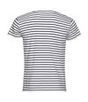 SOLS Mens Miles Striped Short Sleeve T-Shirt (White/Navy)