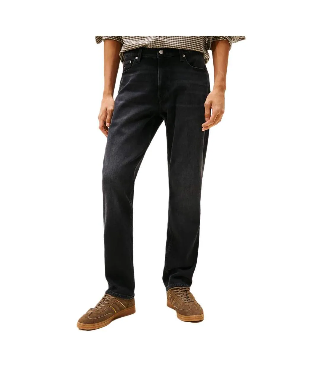 Jean droit noir homme tommy hilfiger ryan-1