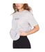 Womens/ladies Essentials Logo Boyfriend T-shirt Grey Marl Blank Essentials-1