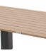 Table de jardin relevable rectangulaire en aluminium SALIMIA - Graphite et honey-5