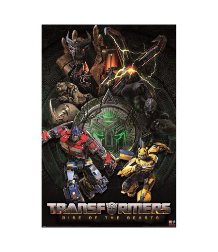 Transformers: Rise Of The Beasts - Poster (Noir / Rouge / Jaune) (91,5 cm x 61 cm) - UTPM6403