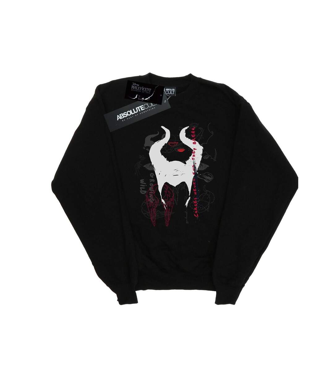 Disney Sweat Femme/Les femmes Maleficent Mistress Of Evil Growing Wild Horns Collage (Noir) - UTBI26463-1