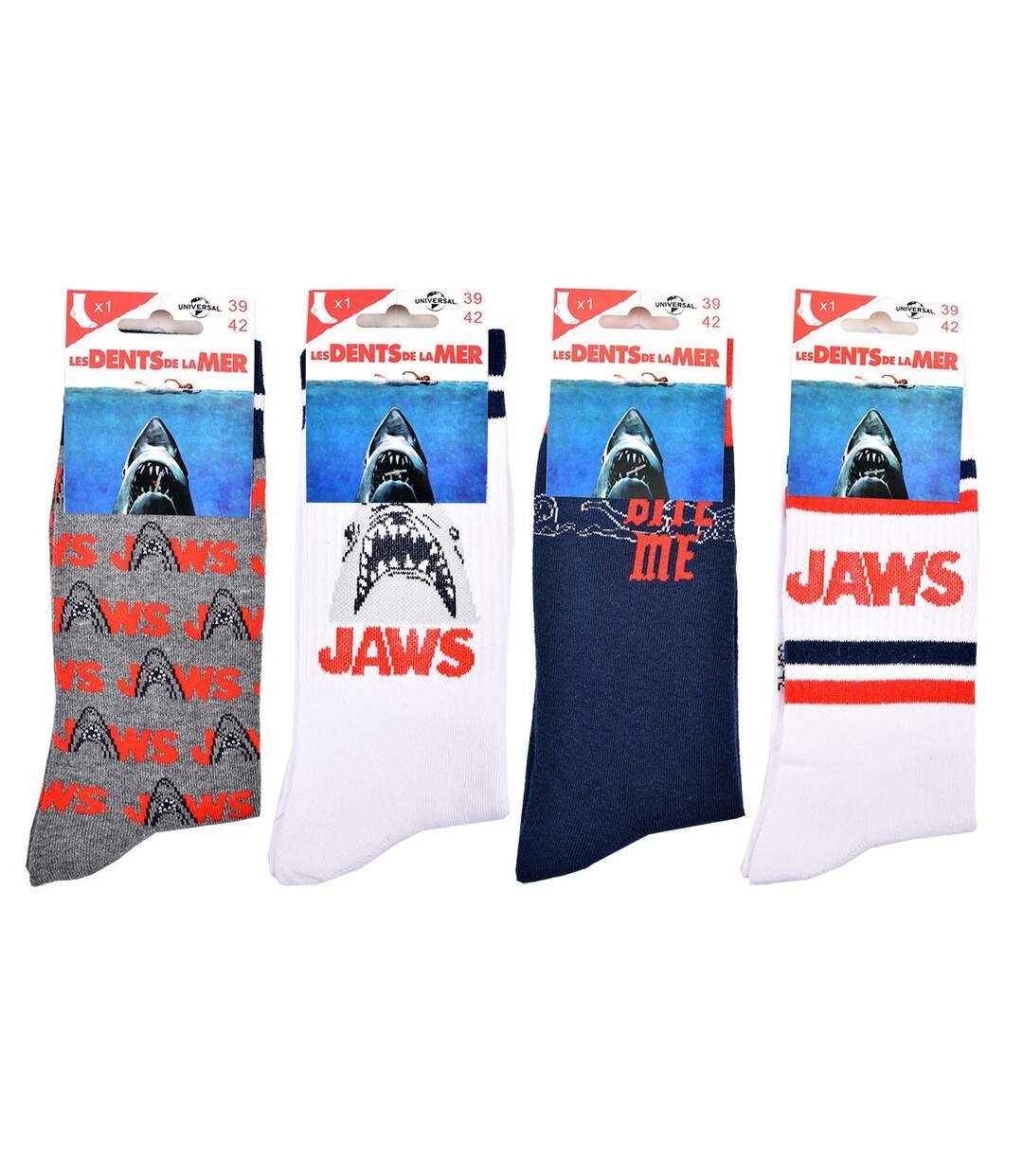 Chaussettes Pack HOMME JAWS Pack de 4 Paires 1987