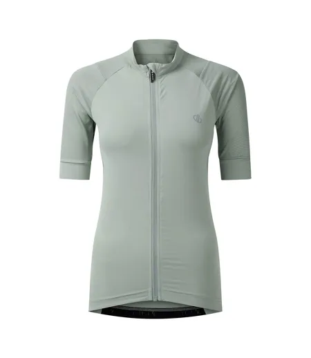 Womens/ladies Lightning Short-sleeved Cycling Jacket Glacier Green Dare 2B