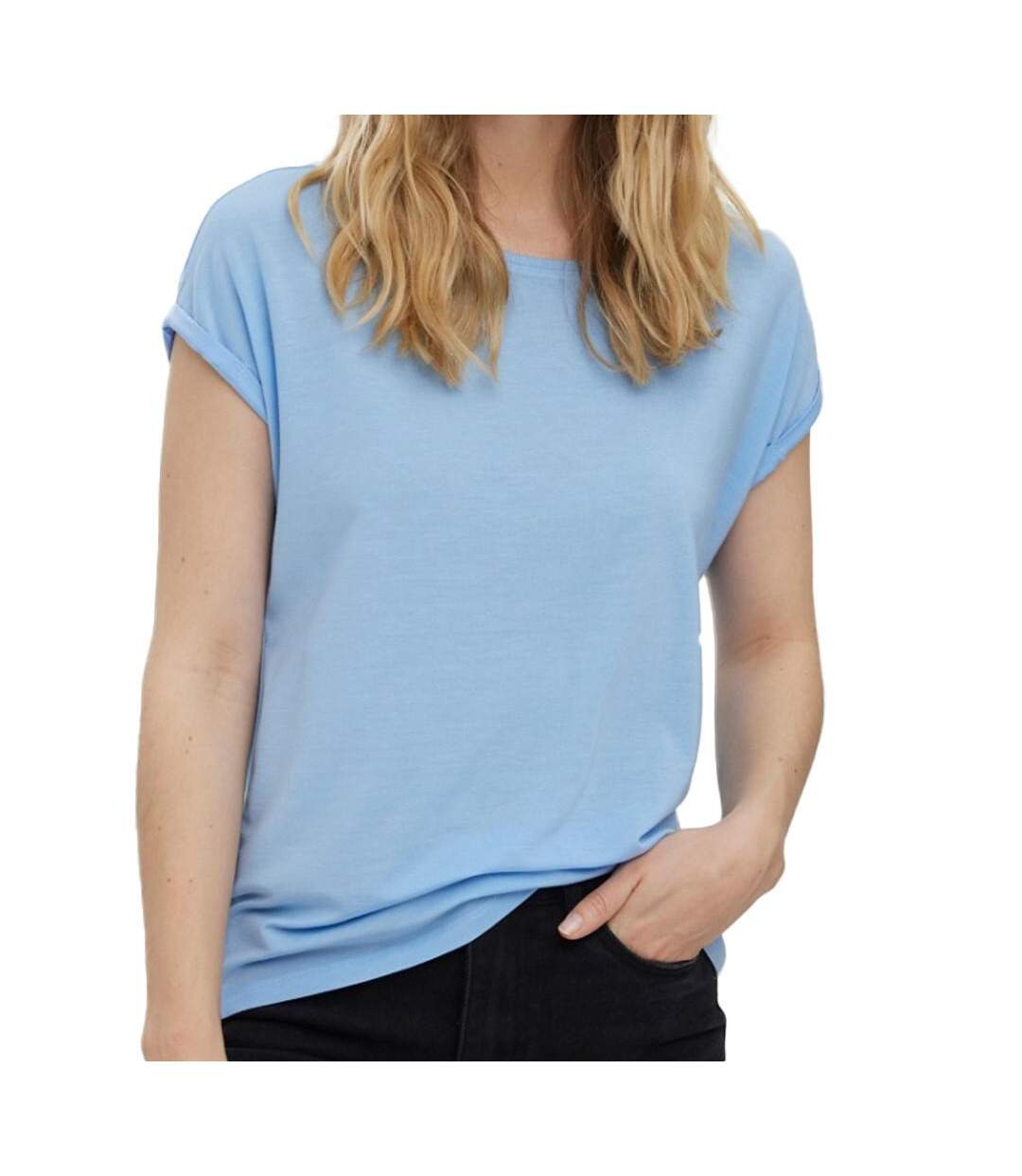 T-shirt Bleu Femme Vero Moda Ava - M-1