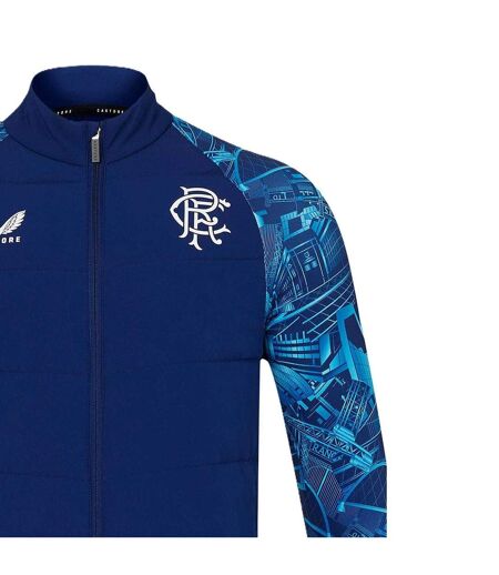 Veste Motif/style Rangers Fc 2023/2024 Homme Bleu Foncé Castore