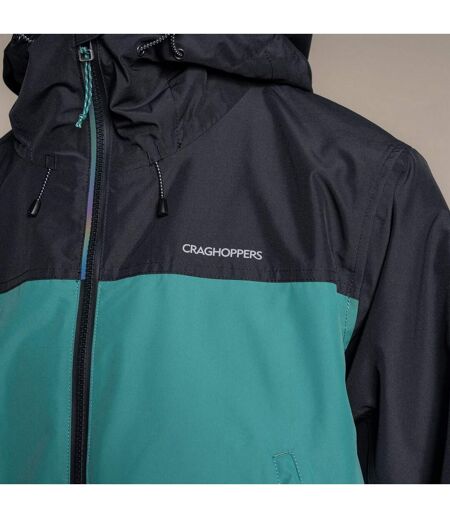 Veste Imperméable À Capuche Vanth Homme Noir Vert Craghoppers