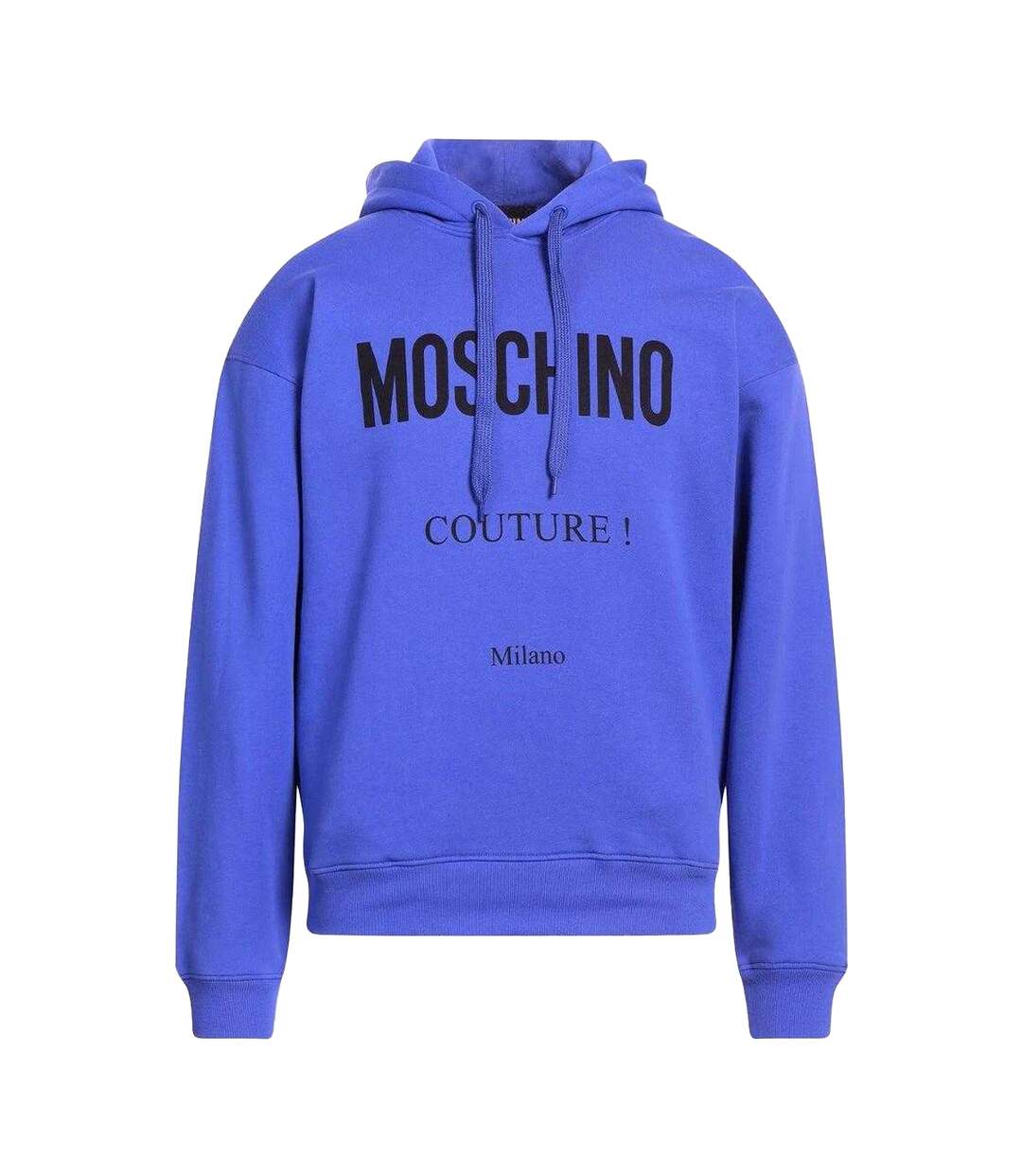 Sweat À Capuche Couture Milano Homme Bleu Moschino-2