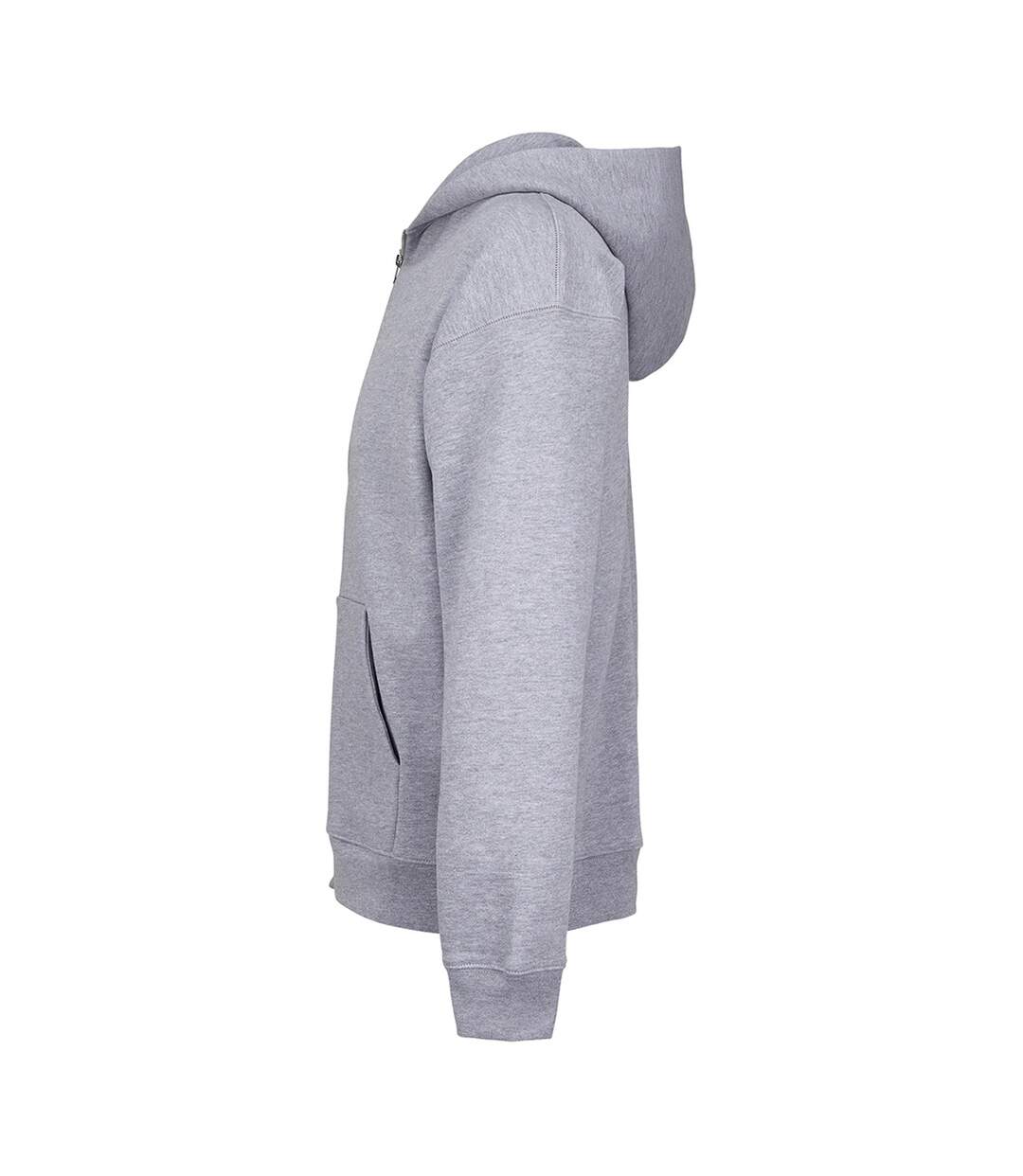 Unisex Adult Jelo Full Zip Hoodie Grey Marl SOLS-3