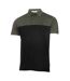 Mens Colour Block Golf Polo Shirt Olive Grey Black Calvin Klein-2