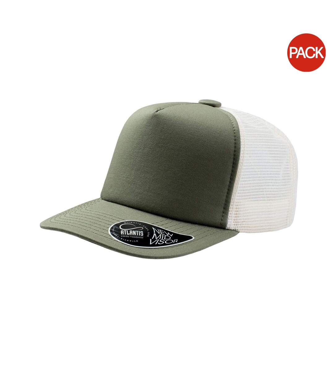 Lot De 2  Casquettes Trucker Record Adulte Olive Atlantis-1
