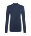 Womens/ladies Nosilife Mock Neck Long-sleeved Golf T-shirt Blue Navy Craghoppers-2