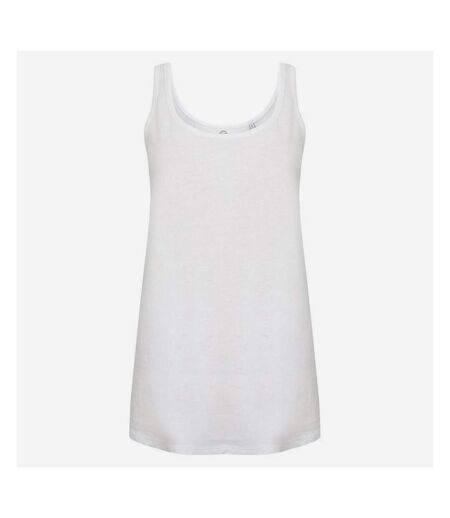 SF Womens/Ladies Slounge Tank Top (White) - UTRW9349