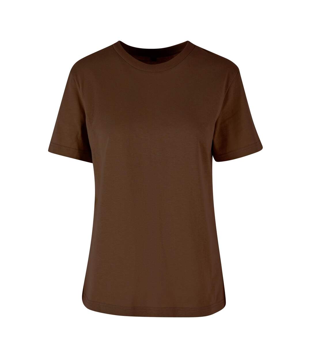 Womens/ladies oversized t-shirt chocolate brown Build Your Brand-1
