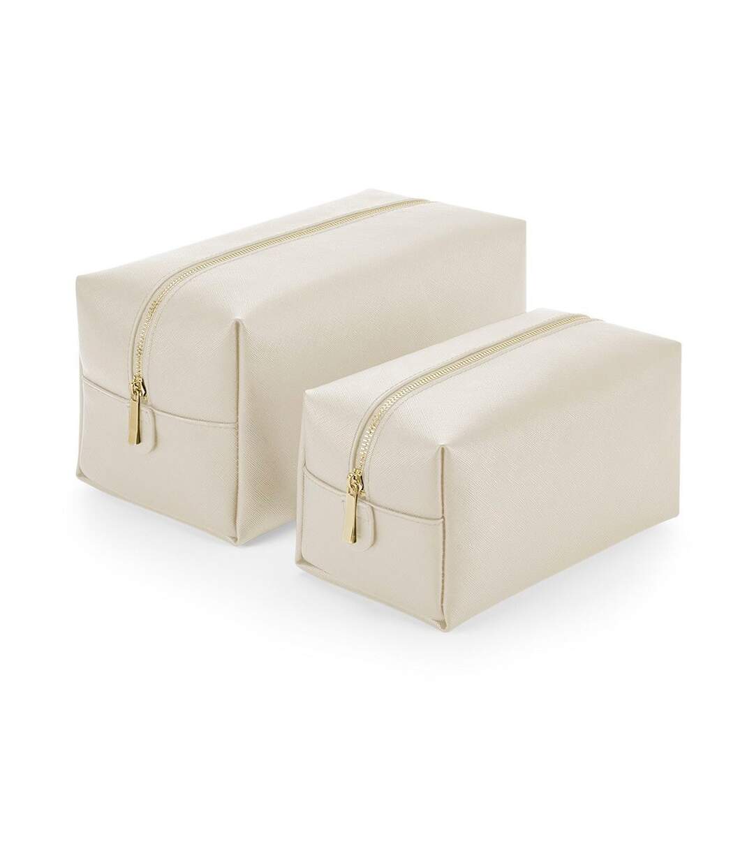 Trousse de toilette aspect cuir taille L - BG749 - beige oyster-1