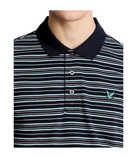 Polo De Golf Motif/style À Rayures Homme Bleu Marine Bleu À Rayures Lyle & Scott