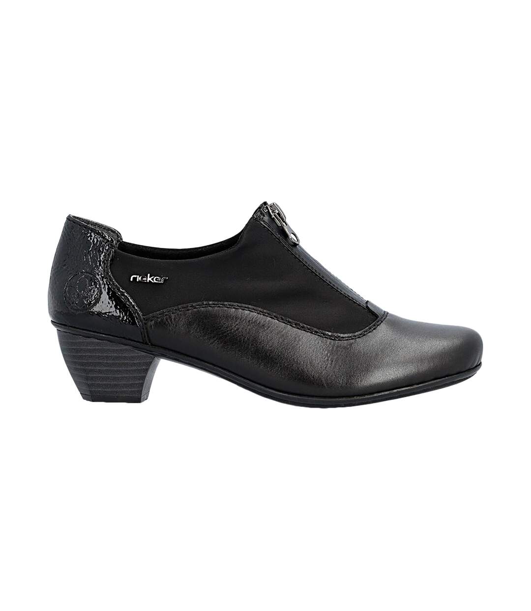 Mocassin Cuir à Talon Rieker-2