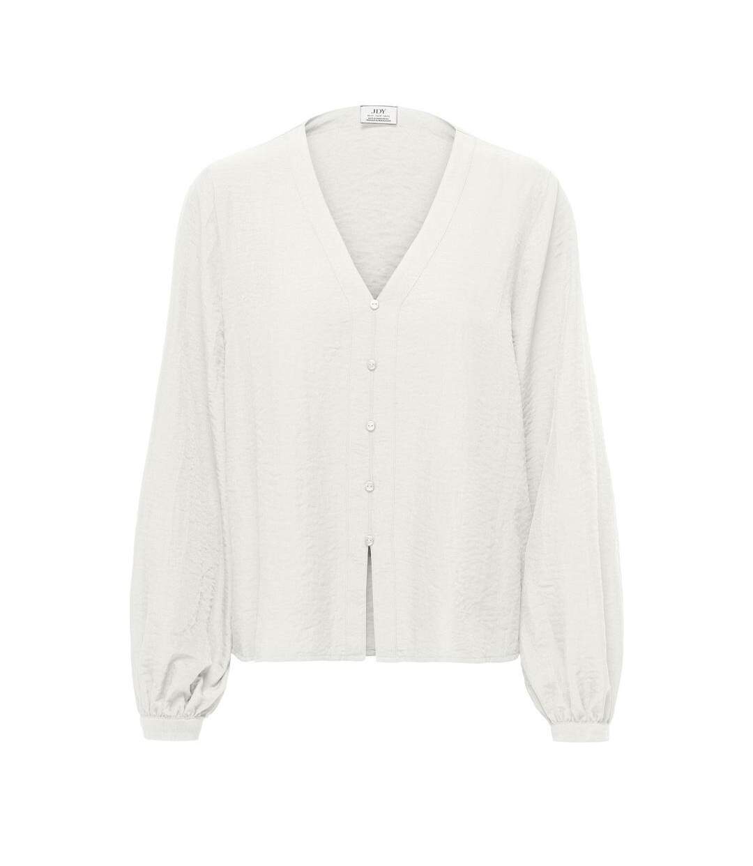 Blouse blanche femme jdy train neck-1