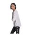 Womens/ladies Waffle Slim 3/4 Sleeve T-shirt White DKNY-2