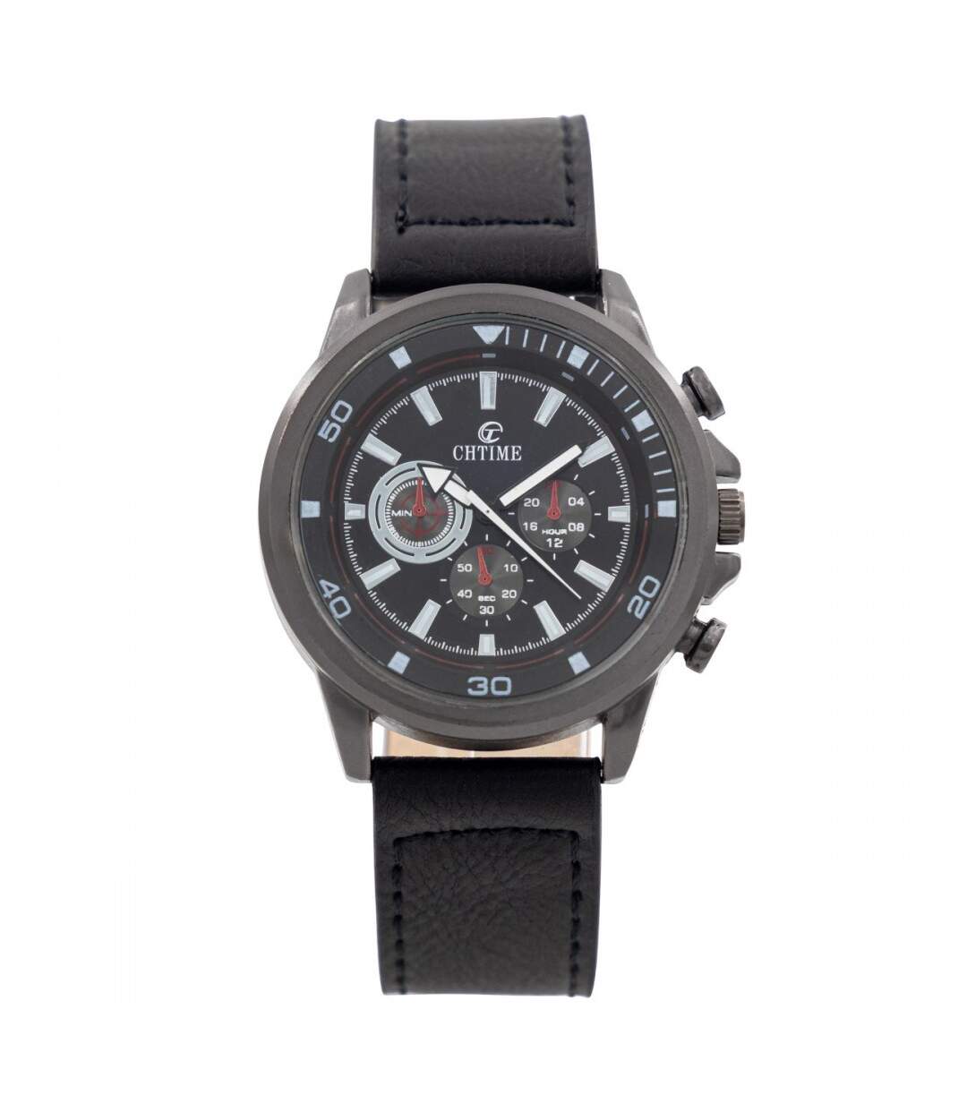 Irrésistible Montre Homme Noir CHTIME