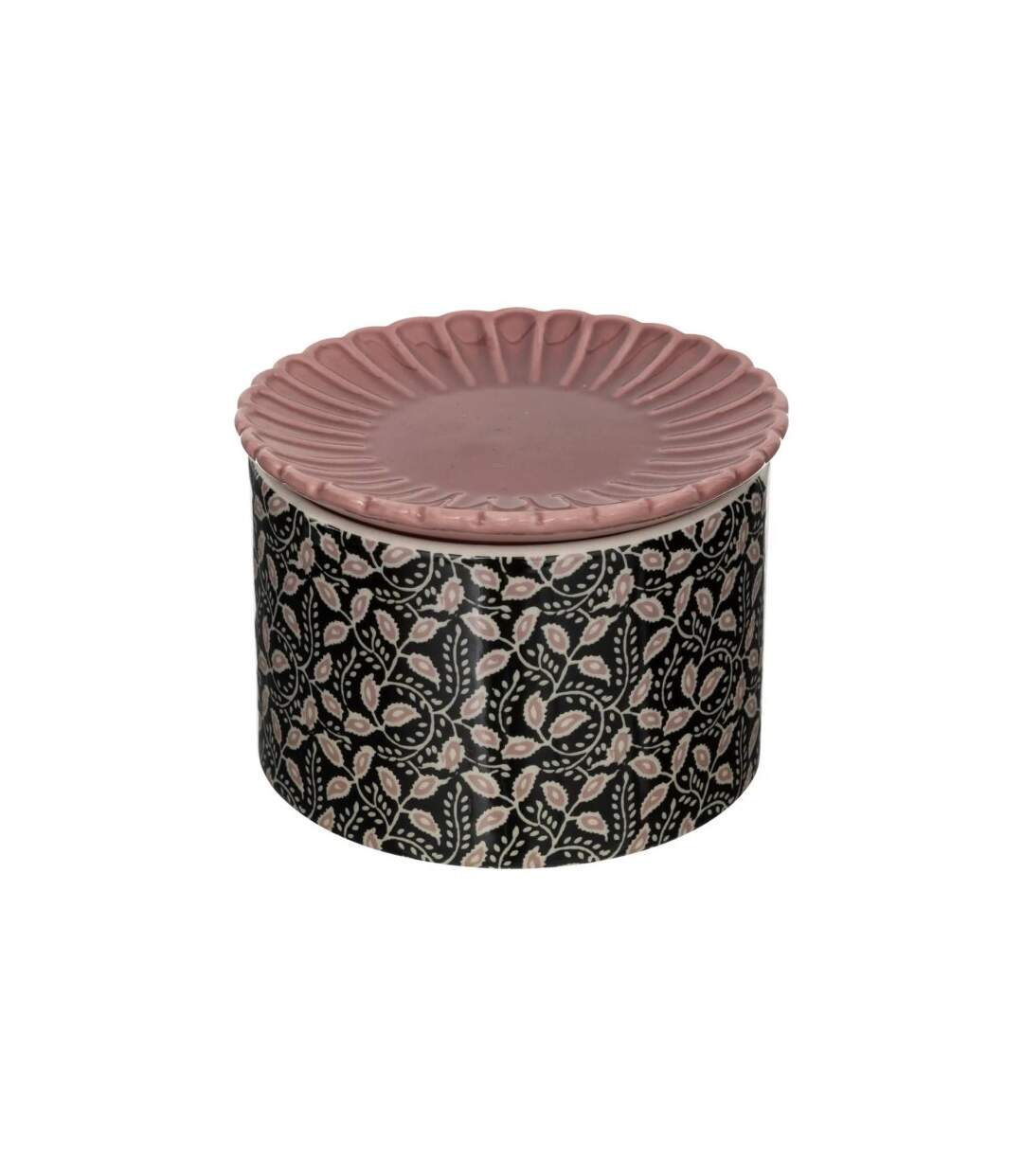 Boîte en Céramique Avec Couvercle Lumhiv 12cm Noir-1