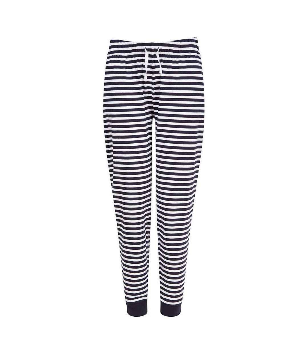 Pantalon de détente femme bleu marine / blanc SF-1