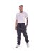 Pack Of 2  Mens Cotton Blend Slim Jogging Bottoms  Charcoal Grey Marl Keanu-1