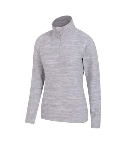 Womens/ladies snowdon melange fleece top grey Mountain Warehouse