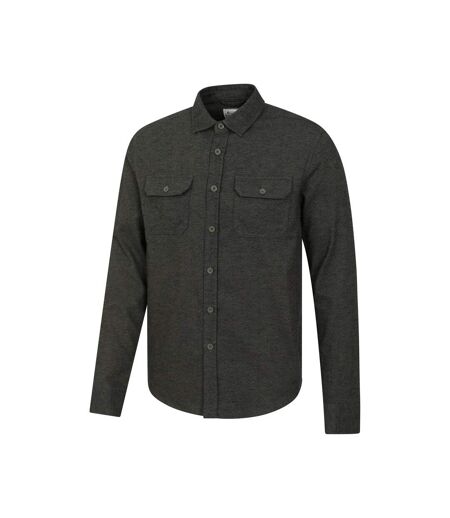 Mens Trace Flannel Long-sleeved Shirt Green Mountain Warehouse