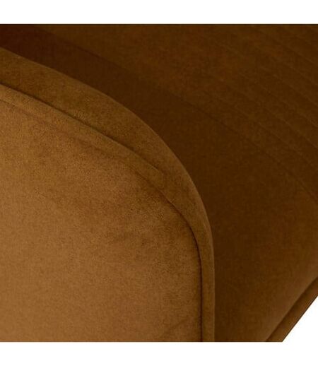Fauteuil velours LIBOR - Marron