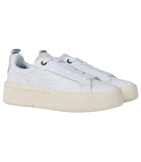 Baskets Carnaby Femme Blanc Vert Lacoste