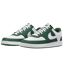 Mens Vision Low Leather Trainers White Green Nike-3