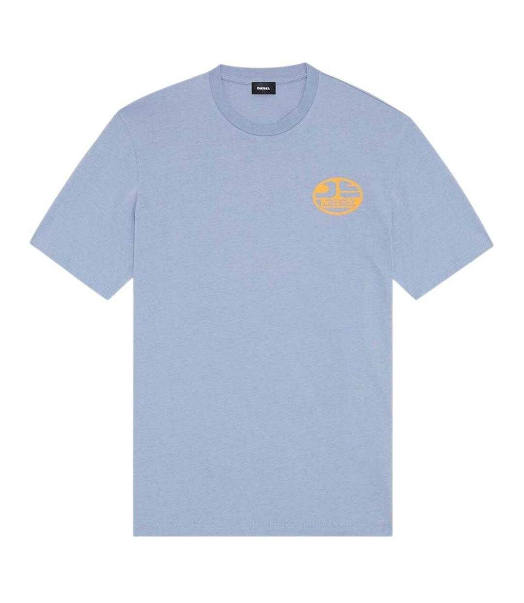 T-shirt Motif/style Ovale Adulte Bleu Diesel-1