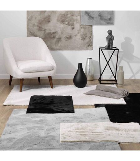 Tapis Imitation Fourrure Feline 120x170cm Noir