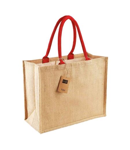 Sac de courses classic taille unique beige pâle / rouge vif Westford Mill Westford Mill