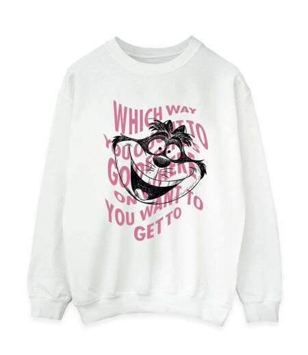 Disney - Sweat ALICE IN WONDERLAND CHESIRE CAT - Femme (Blanc) - UTBI5686