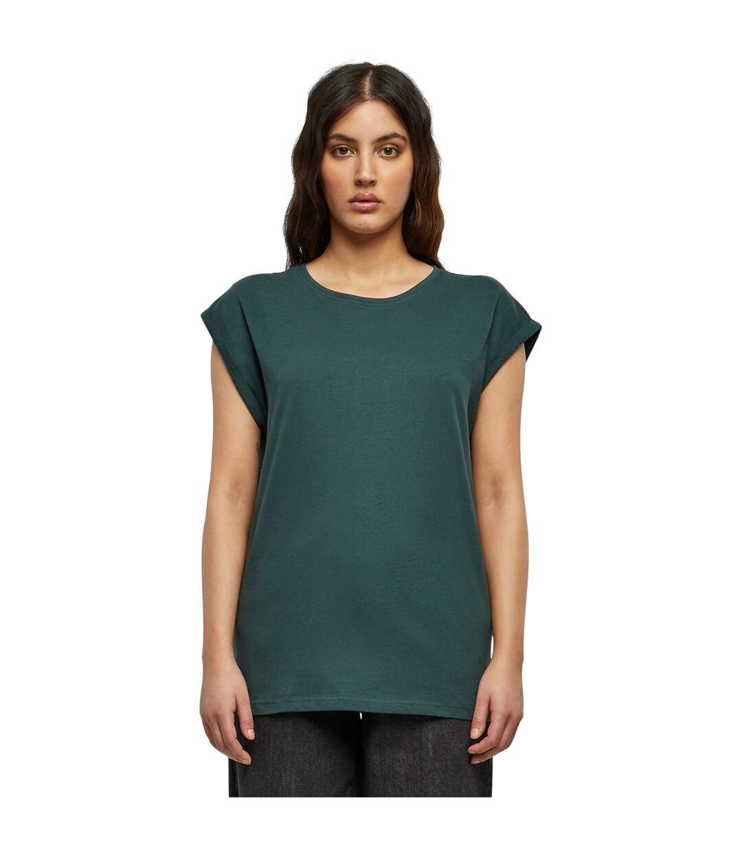 T-shirt Femme Vert Bouteille Urban Classics-3