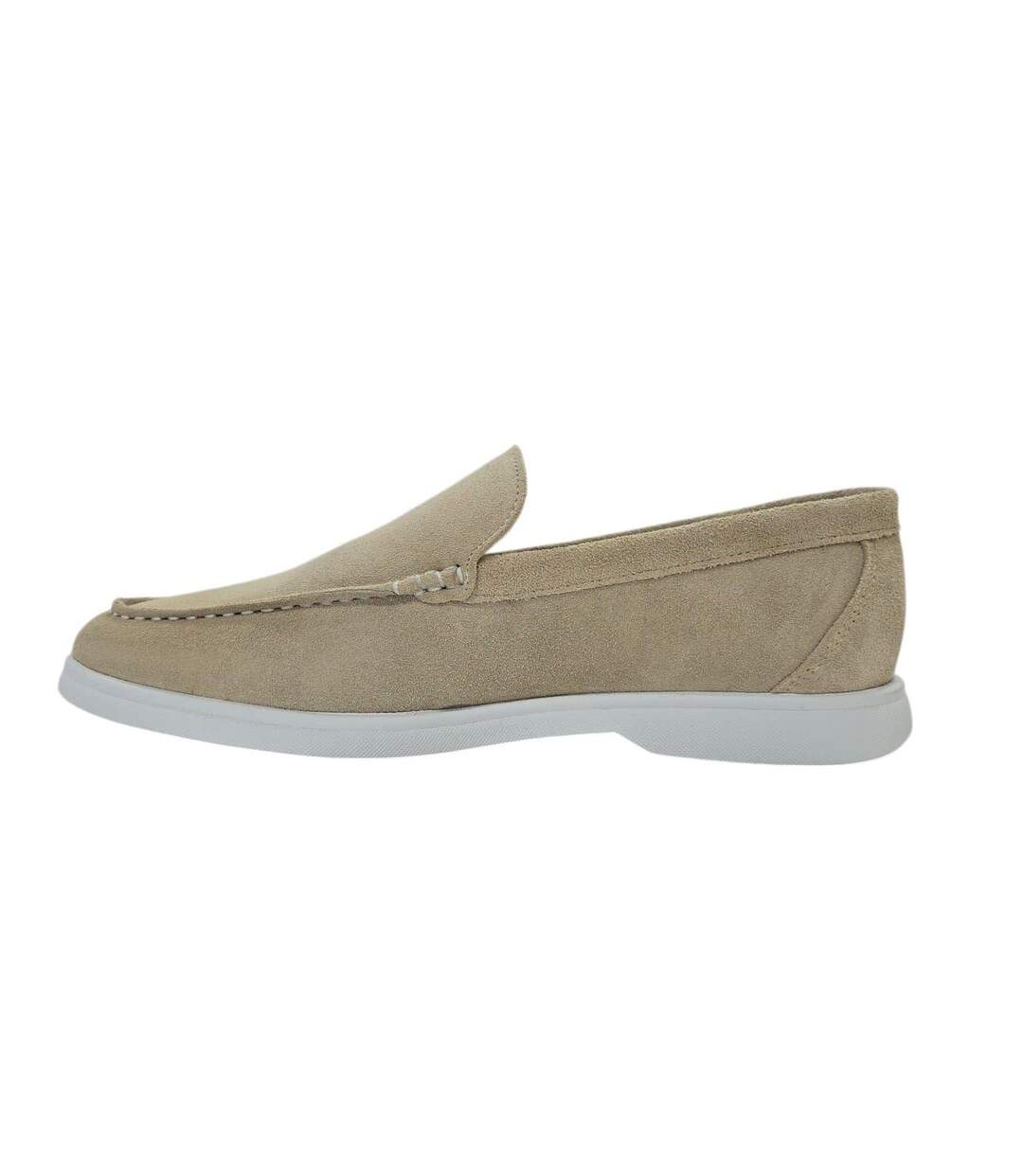 Mens Francis Suede Slip-on Loafers Almond Nicholas Deakins-3