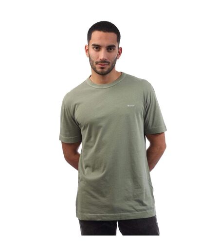 Mens Logo Sunwashed T-shirt Green Gant