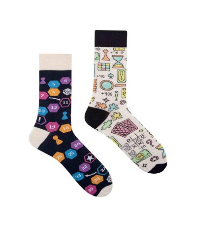 1 Pack Unisex Mismatched Novelty Odd Socks - Board Games